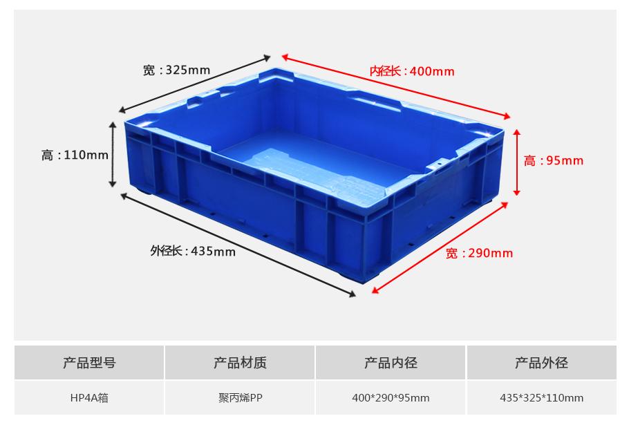 軒盛塑業(yè)HP4A塑料物流箱