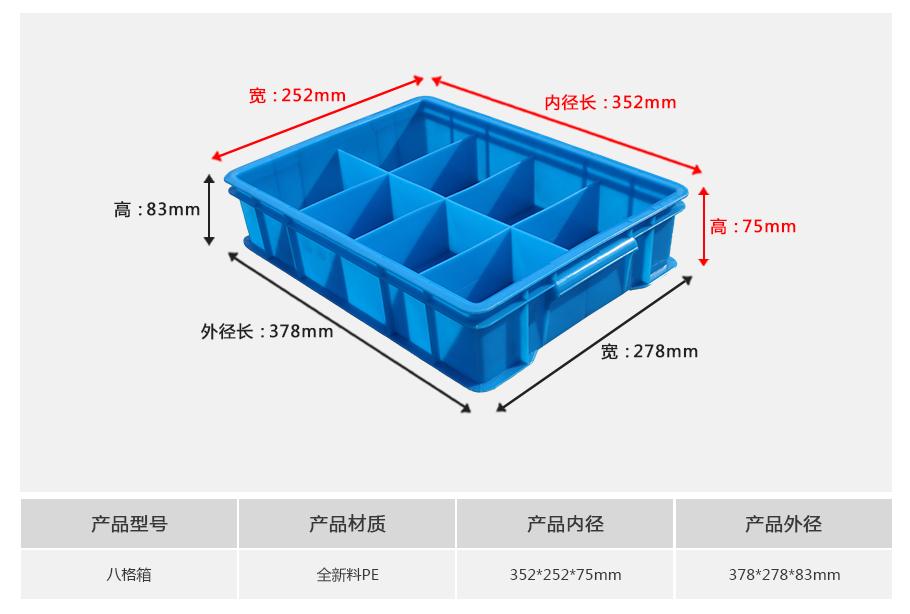 軒盛塑業(yè)八格塑料周轉箱