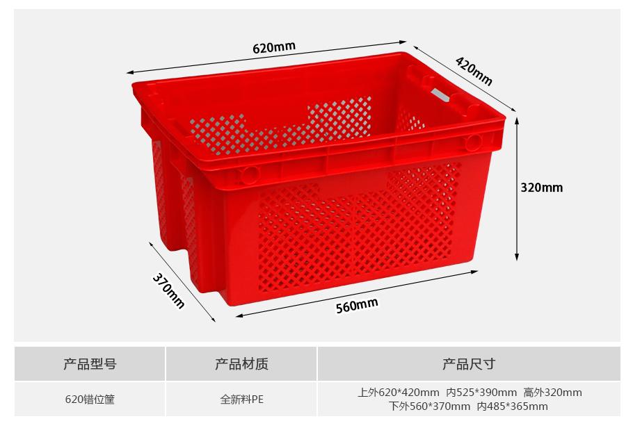 軒盛塑業(yè)620塑料錯位筐